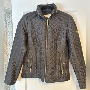 Michael Kors quilted jacket, size medium, black